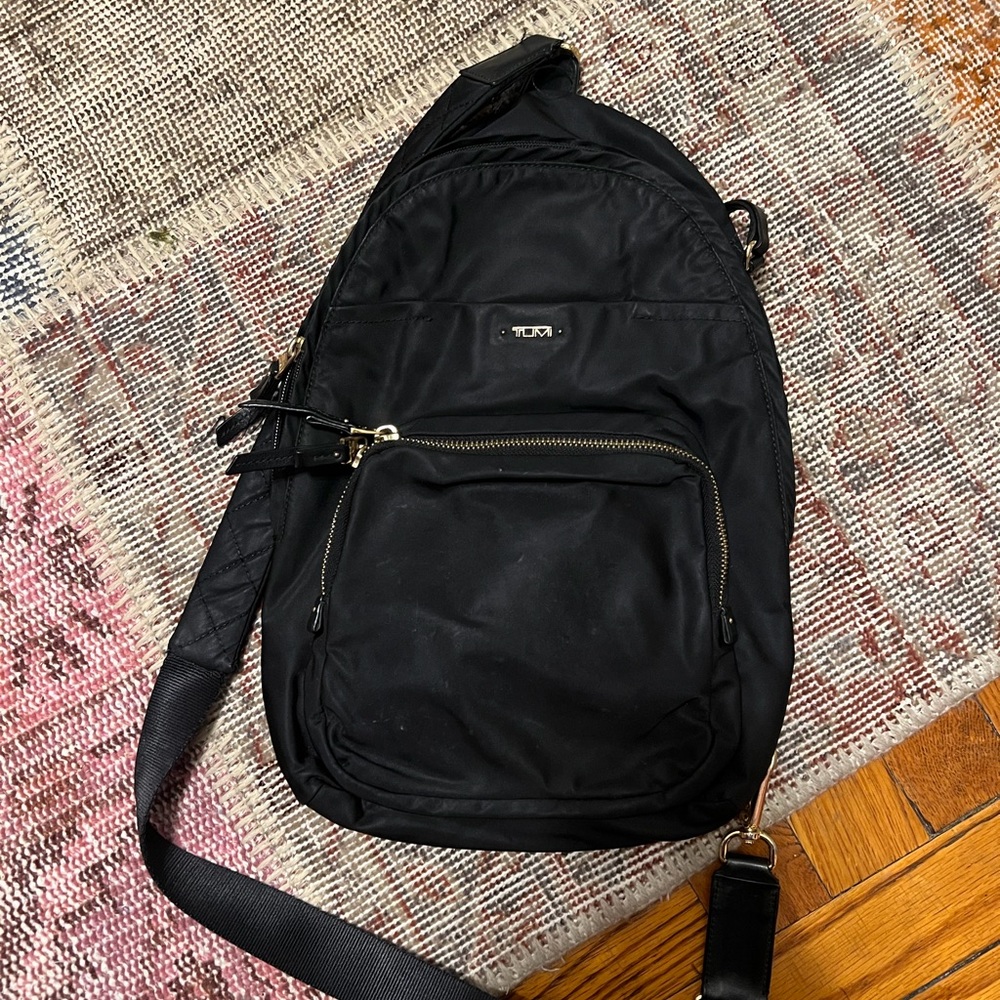 Tumi Black Messenger Bag for Men